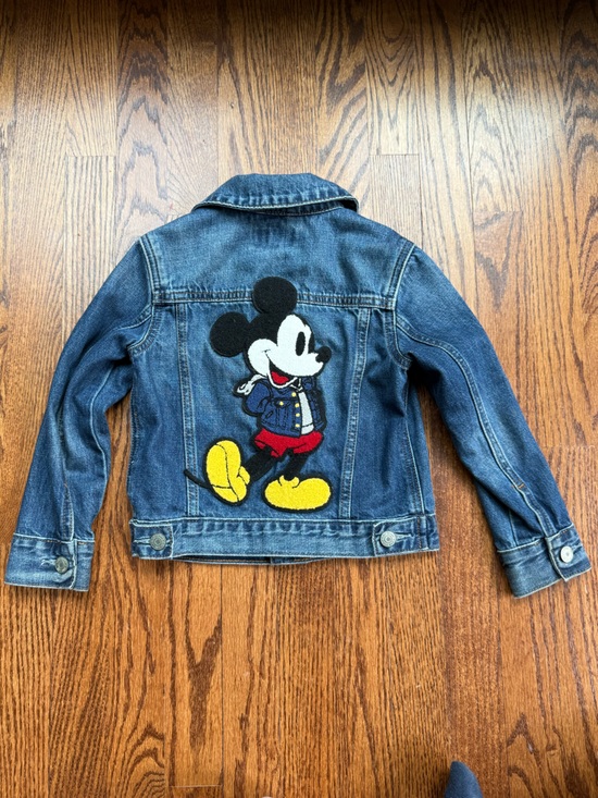 GAP Other - Gap × Disney Mickey Mouse Icon Denim Jacket Sz 4